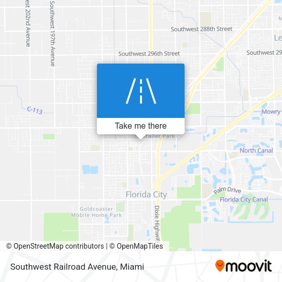 Southwest Railroad Avenue map