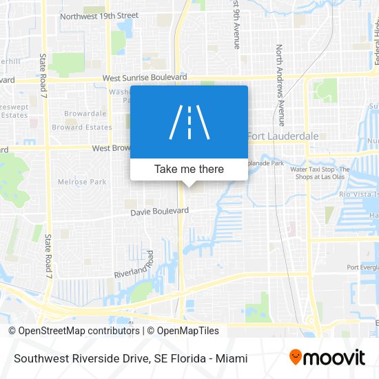 Southwest Riverside Drive map