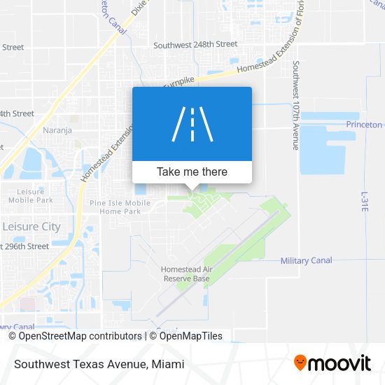 Mapa de Southwest Texas Avenue