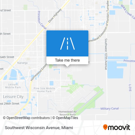 Southwest Wisconsin Avenue map