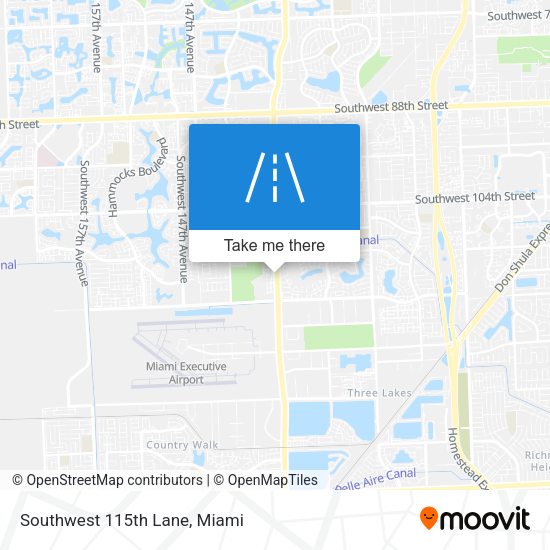 Southwest 115th Lane map