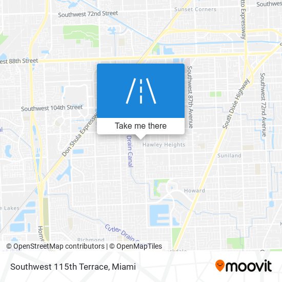 Southwest 115th Terrace map