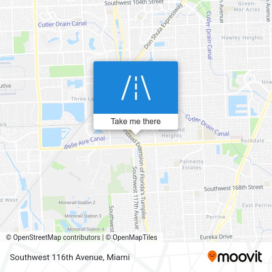 Mapa de Southwest 116th Avenue