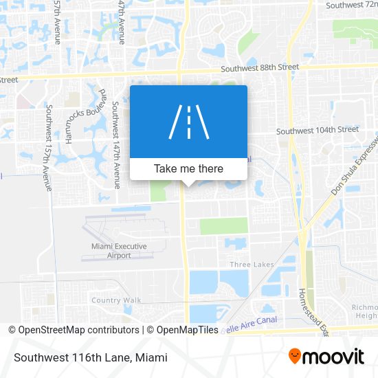 Mapa de Southwest 116th Lane