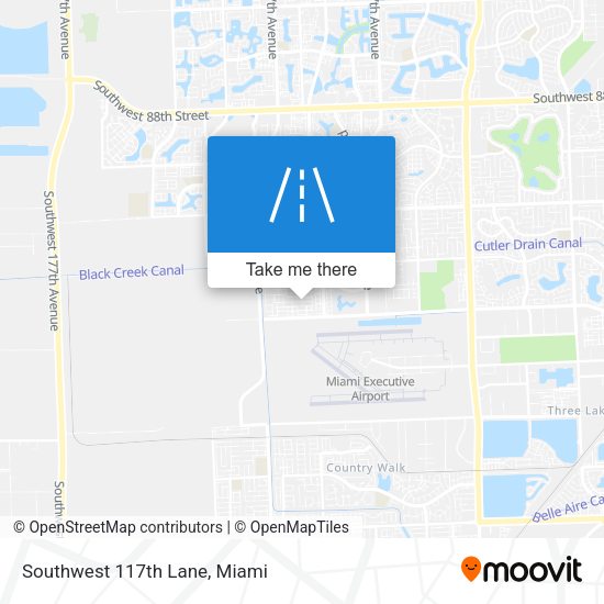 Southwest 117th Lane map