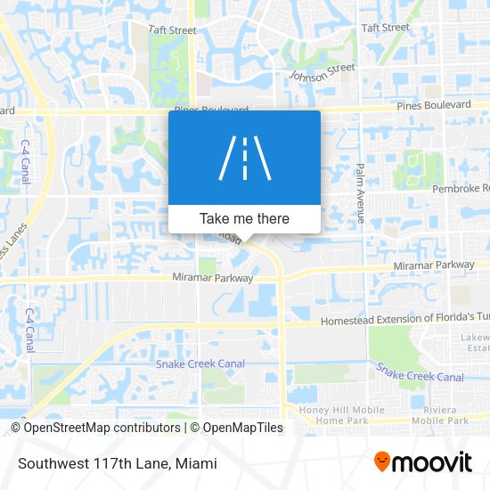 Mapa de Southwest 117th Lane