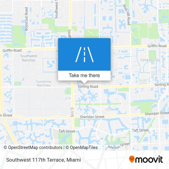 Southwest 117th Terrace map