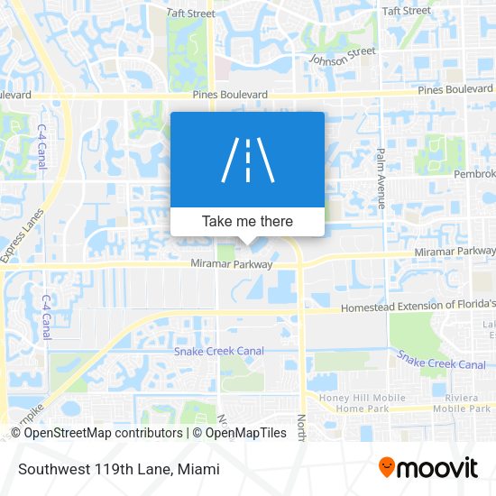 Southwest 119th Lane map
