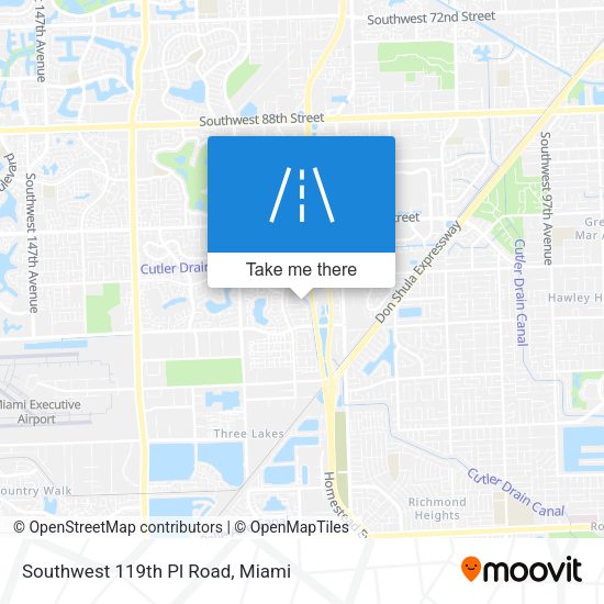 Mapa de Southwest 119th Pl Road