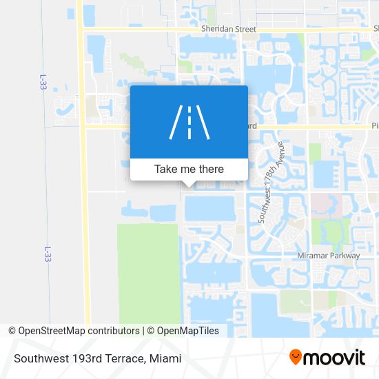 Mapa de Southwest 193rd Terrace