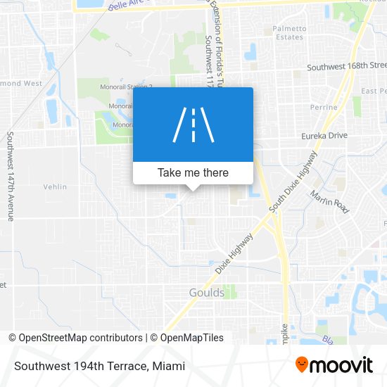 Mapa de Southwest 194th Terrace