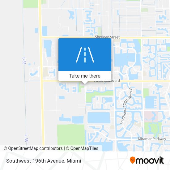 Mapa de Southwest 196th Avenue