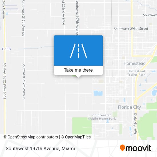 Southwest 197th Avenue map