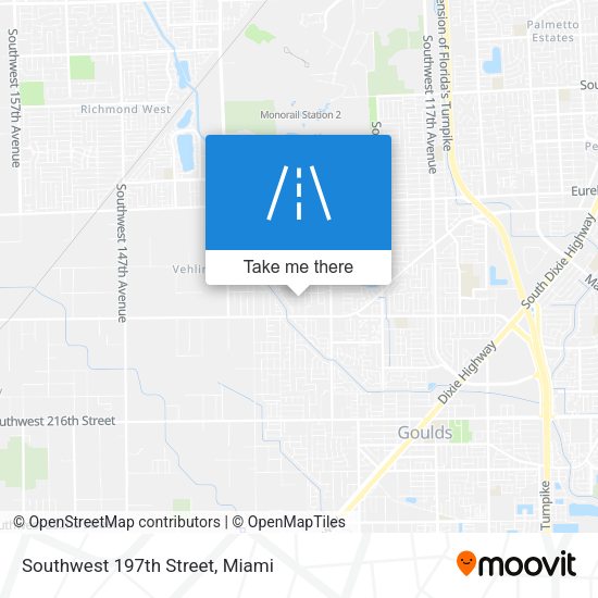 Southwest 197th Street map