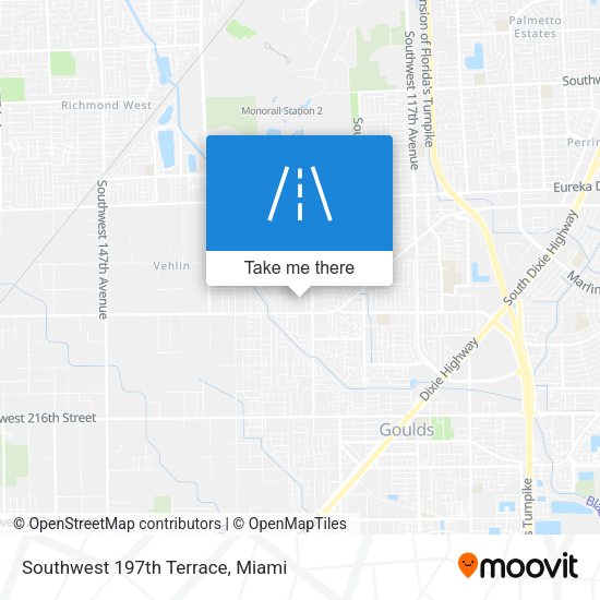 Mapa de Southwest 197th Terrace