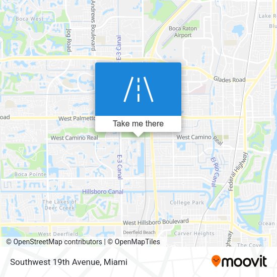 Southwest 19th Avenue map
