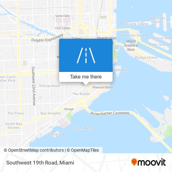 Southwest 19th Road map