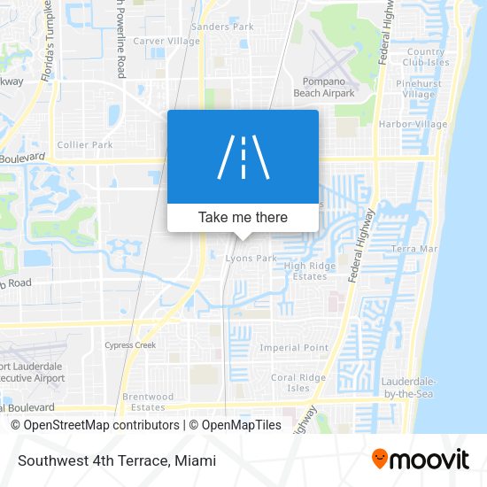 Southwest 4th Terrace map