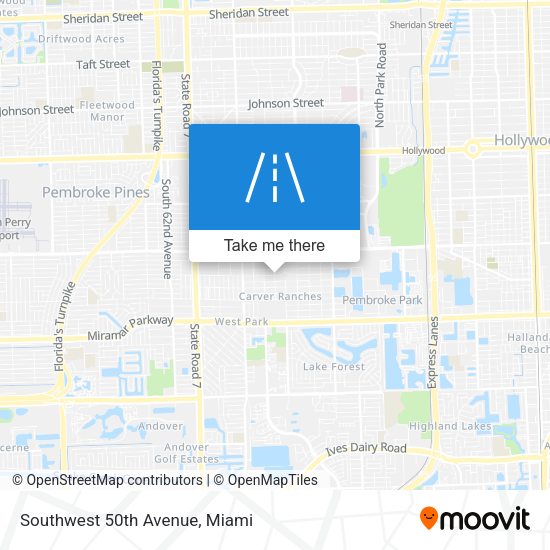 Mapa de Southwest 50th Avenue