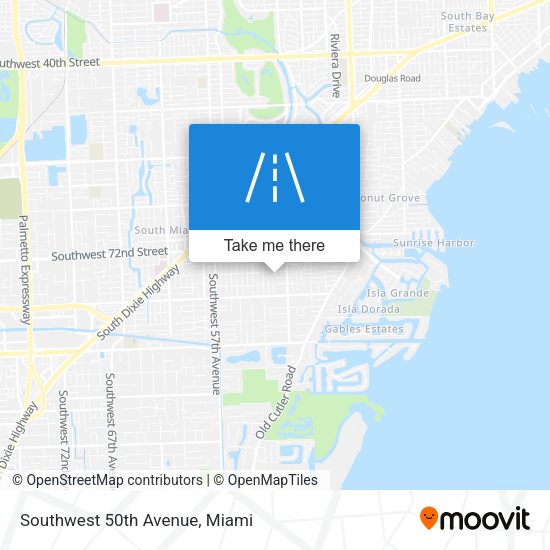 Southwest 50th Avenue map