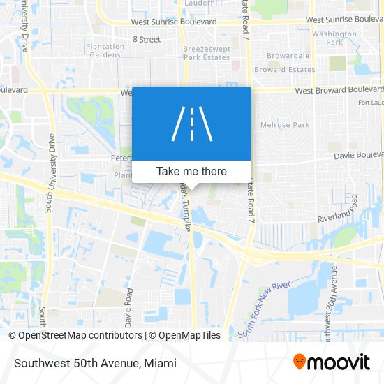 Mapa de Southwest 50th Avenue