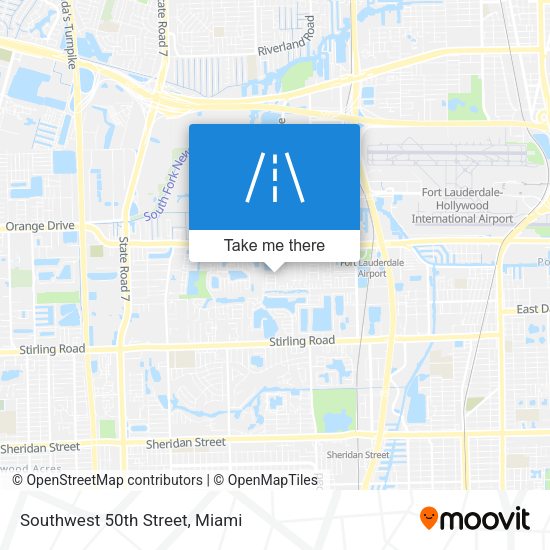 Southwest 50th Street map