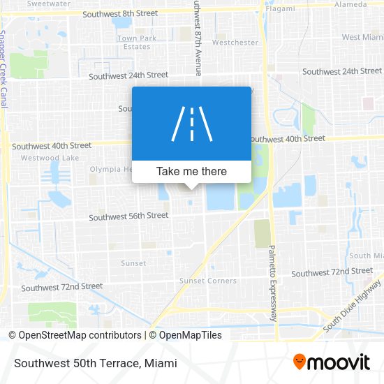 Southwest 50th Terrace map