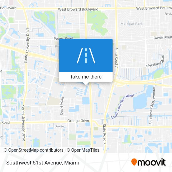 Mapa de Southwest 51st Avenue