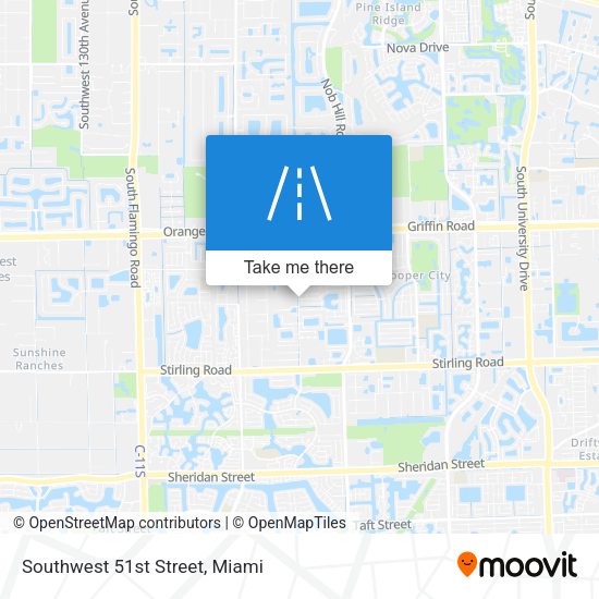 Southwest 51st Street map