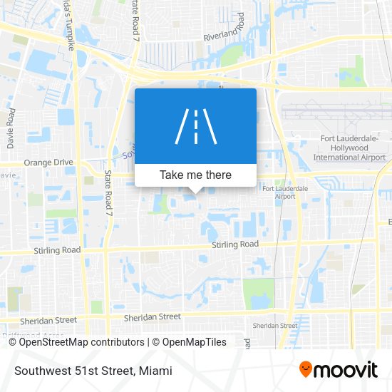 Southwest 51st Street map