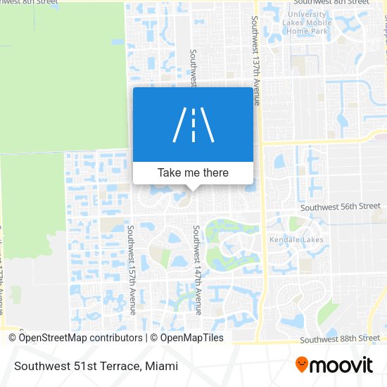 Mapa de Southwest 51st Terrace