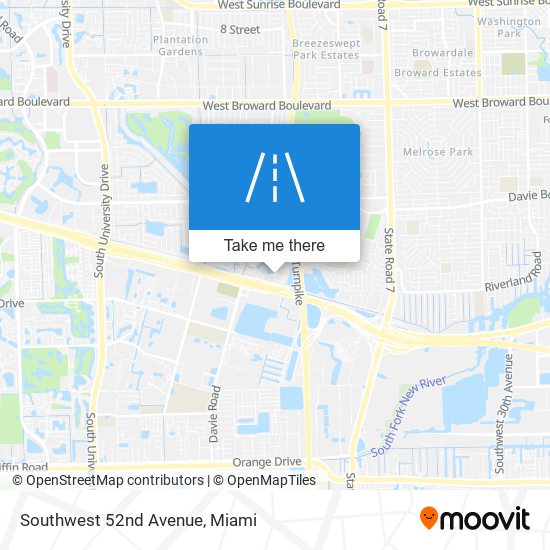 Southwest 52nd Avenue map