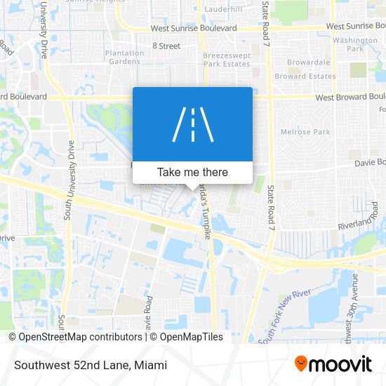 Mapa de Southwest 52nd Lane