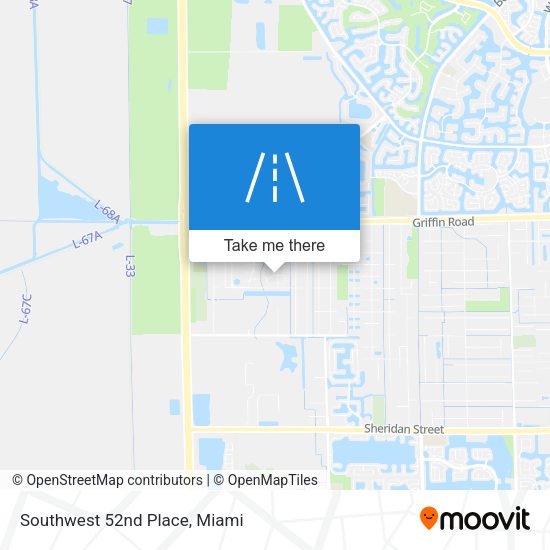 Mapa de Southwest 52nd Place