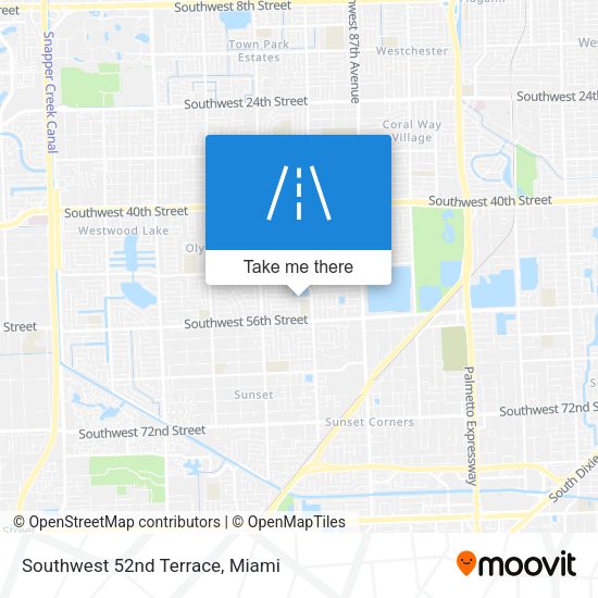 Mapa de Southwest 52nd Terrace