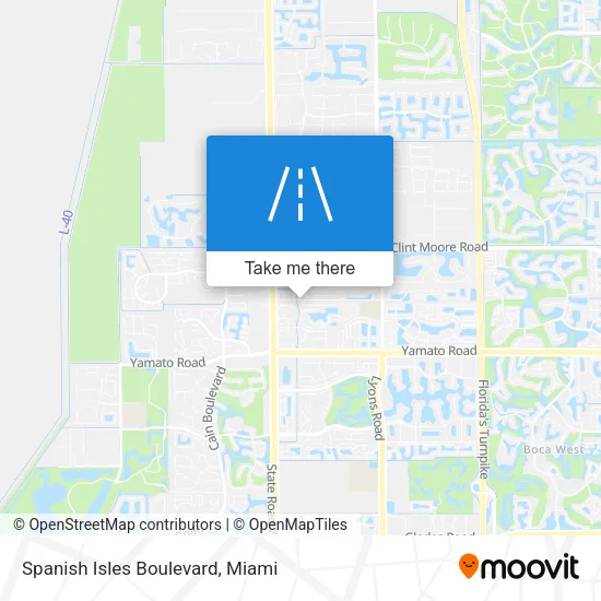Spanish Isles Boulevard map