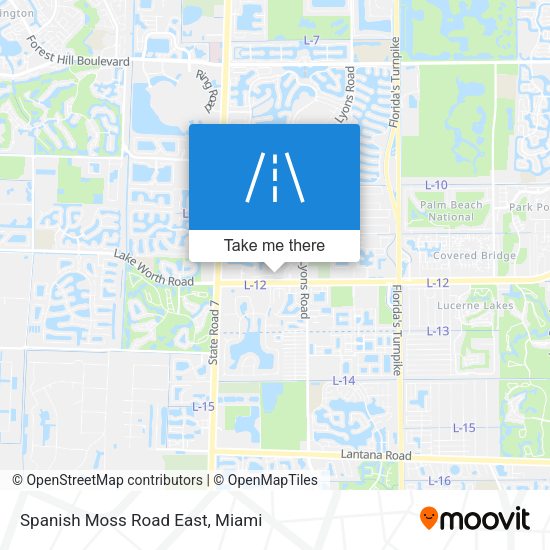 Mapa de Spanish Moss Road East