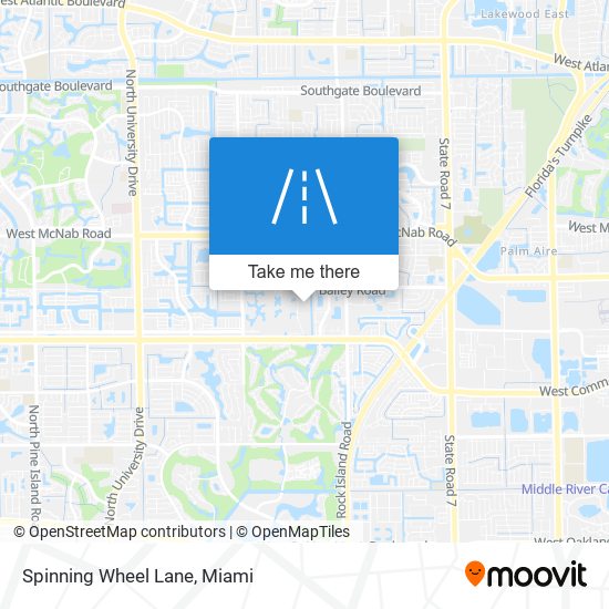 Mapa de Spinning Wheel Lane