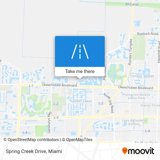 Spring Creek Drive map