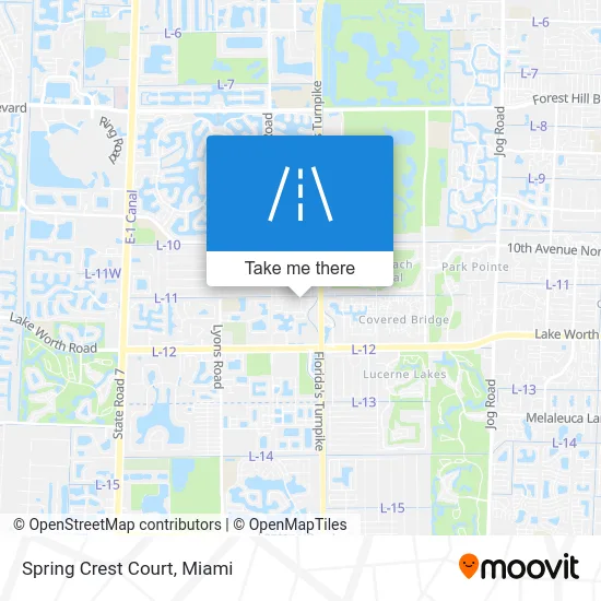 Spring Crest Court map