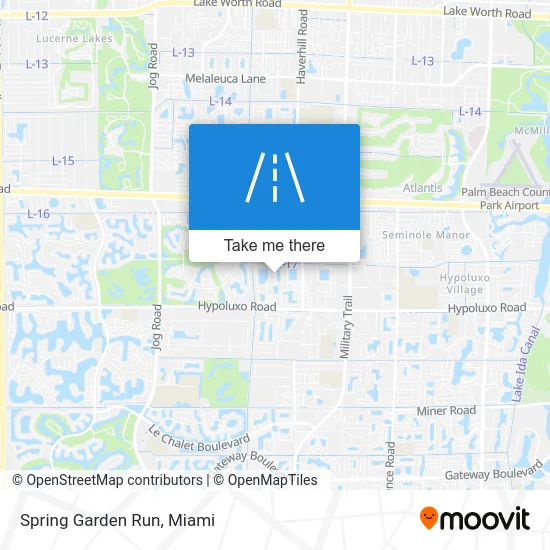 Spring Garden Run map