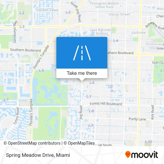Spring Meadow Drive map