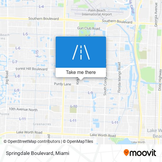 Springdale Boulevard map