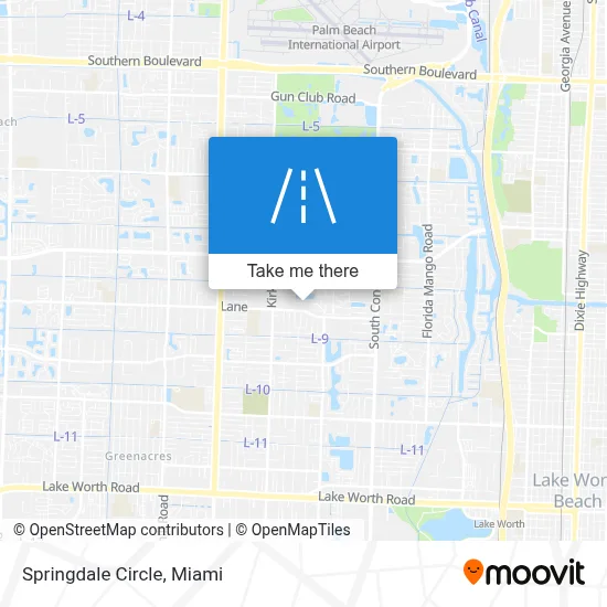 Springdale Circle map