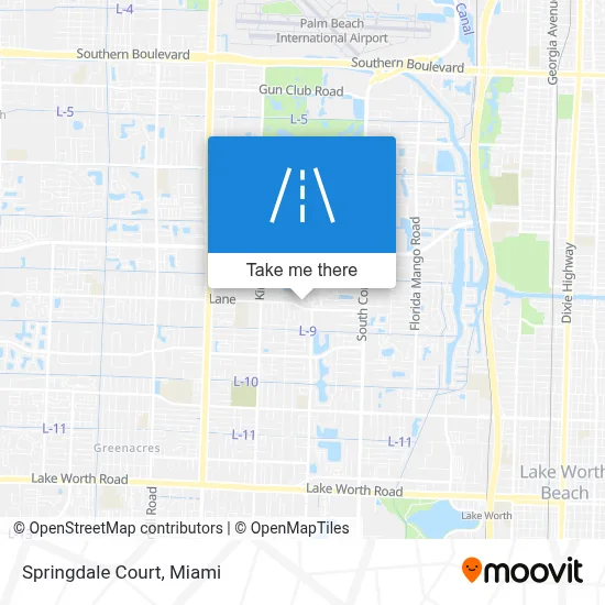 Springdale Court map