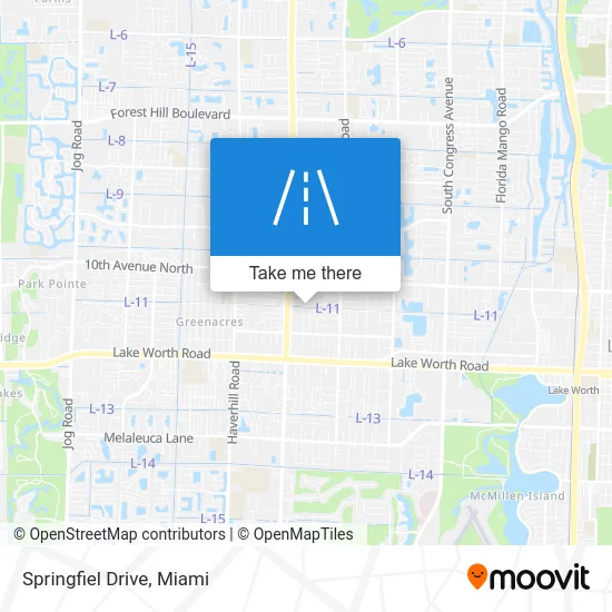 Springfiel Drive map