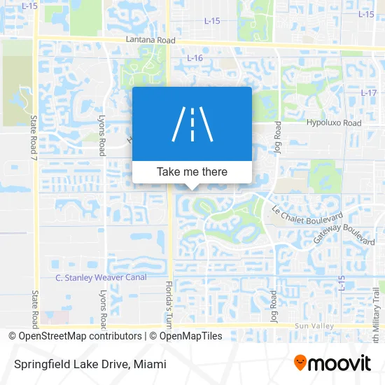 Springfield Lake Drive map