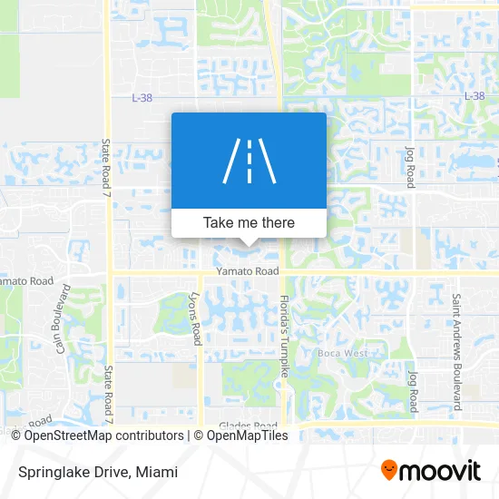 Springlake Drive map