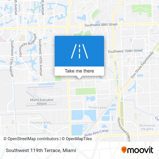 Southwest 119th Terrace map