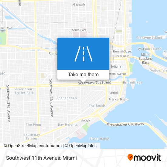 Mapa de Southwest 11th Avenue